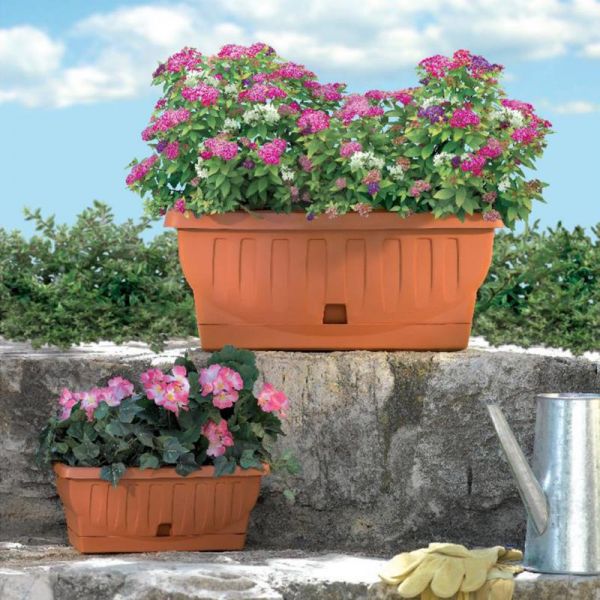FIORIERA NATURA TERRACOTTA;-80cm