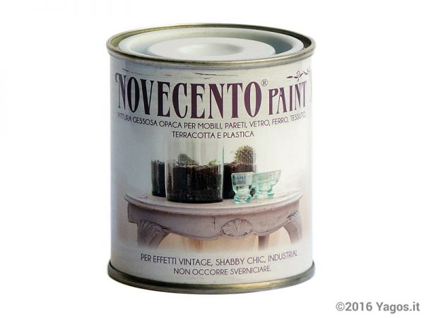 Novecento Pittura Gessosa Opaca Shabby Chic argento 125 ml
