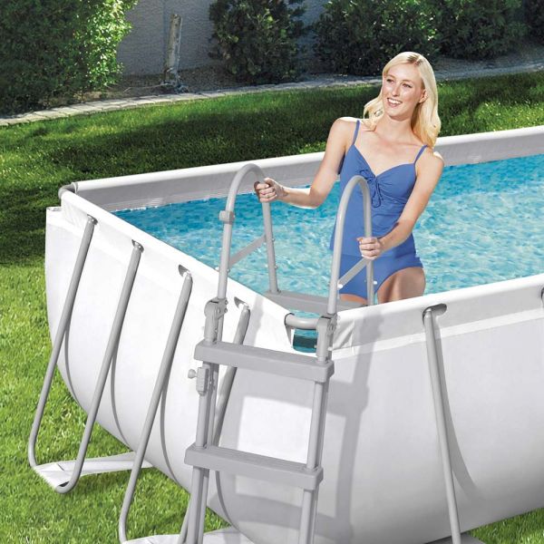 Bestway Piscina Power Steel 56441 frame rettangolare fuoriterra 404x201x100 cm pompa a filtro 