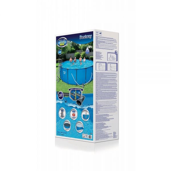 Piscina bestway steel pro max 457x122 con pompa a filtro