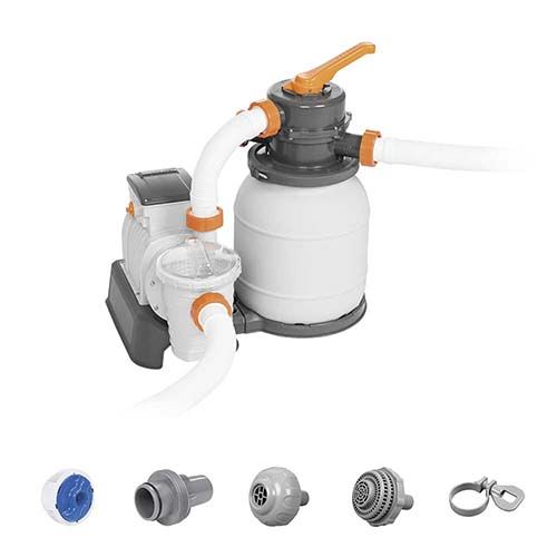 Bestway Pompa filtro per piscina a sabbia 58497 Flowclear Da 5.678 Lt/H 