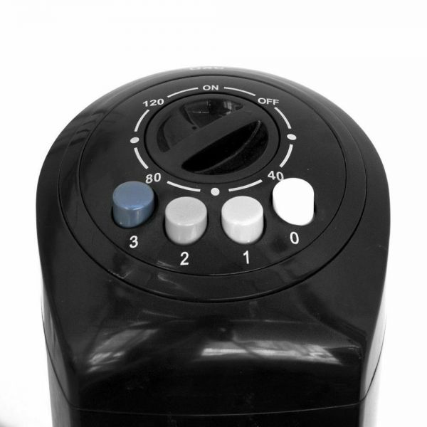 San Giorgio Ventilatore a colonna nero 50w con timer 3 velocità oscillante 75cm