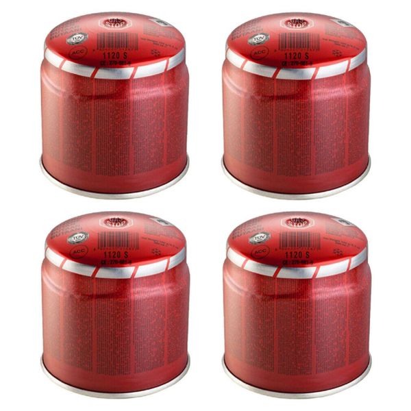 4 pezzi Cartuccia butano 190 gr kemper ricarica gas campeggio saldatore stop system