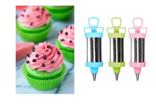Siringa per dolci con  beccuccio in alluminio cake design 