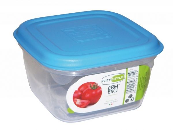 Contenitore ermetico in plastica per alimenti con coperchio Giostyle 1 lt 14x14x