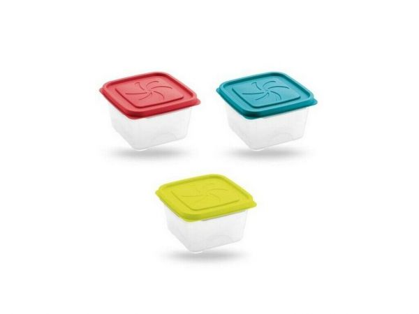 contenitore in plastica rettangolare piccolo con coperchio