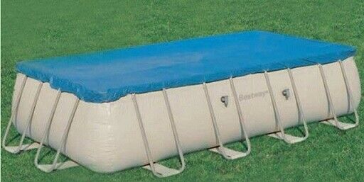 Telo Copripiscina protezione Telo per Piscina fuori terra Bestway in pvc rettangolare 404x201cm 