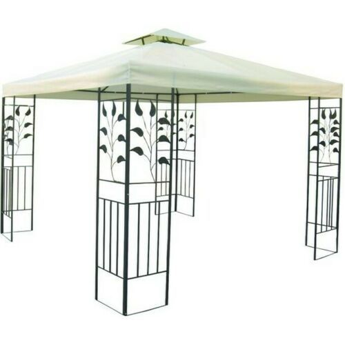 Gazebo tendone da giardino blinky metallo decorato 3 X 3 m
