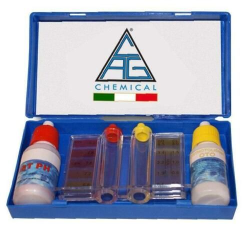 Test analisi ph cloro a gocce domus kit completo misurazione piscina piscine