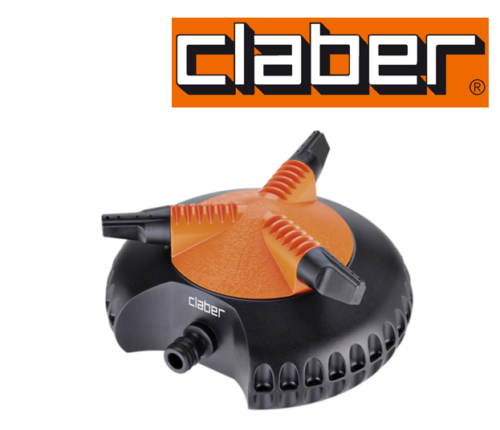 Irrigatore rotante 3 bracci irrigazione giardino prato idrojet 2000 claber 