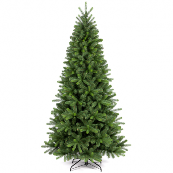 Albero di Natale Vermont 180 cm silicone e pvc abete natalizio artificiale verde