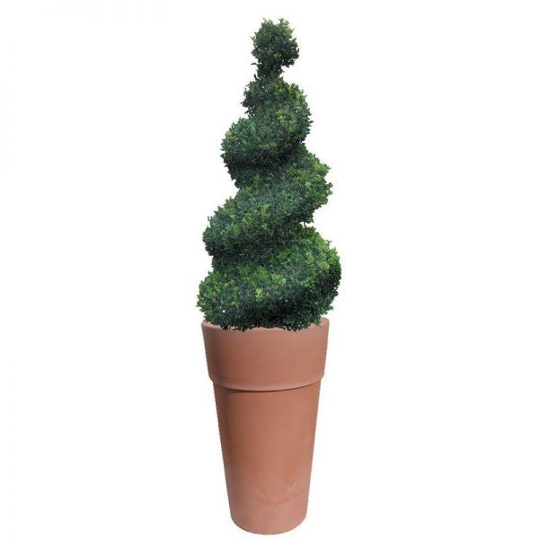 Vaso alto in plastica 60 cm in terracotta plastica da giardino per rotondo