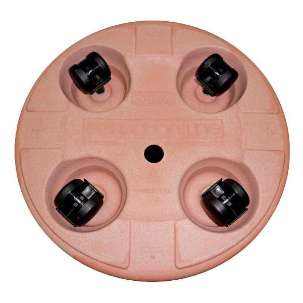 Vaso alto in plastica 60 cm in terracotta plastica da giardino per rotondo