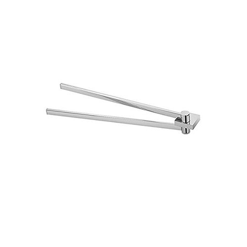 Porta asciugamani a snodo due bracci cromo 47 cm serie Futura