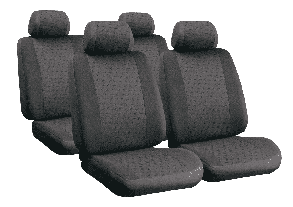 LAMPA- Set fodere, Coprisedili  coordinate per auto - Antracite -nero 