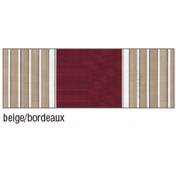 Tenda da sole a caduta 250 x 200 cm con catenella da balcone con rullo in alluminio  beige e bordeaux 