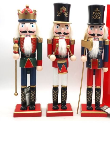 Soldatino schiaccianoci h38cm a scelta decorazioni natalizie