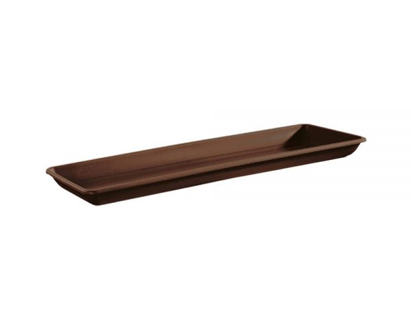 Sottocassetta sottovaso per vaso da giardino Naxos in plastica 80 cm bronzo 