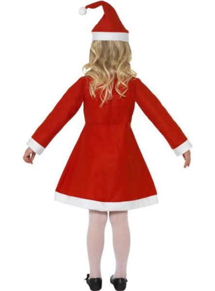 Vestito da Babbo Natale per bambina 4 - 6 anni