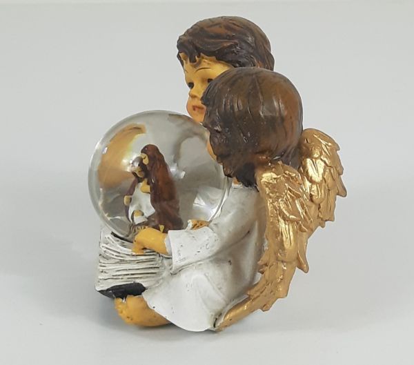 Angeli con ampolla nativita' 10 cm natale decorazioni oggetti