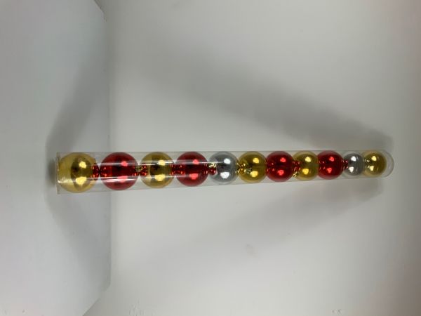 Confezione da 15 sfere palle natalizie per addobbi vari colori D.8